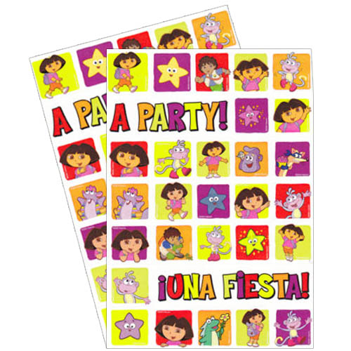 Dora The Explorer 'Fiesta' Stickers (2 Sheets)